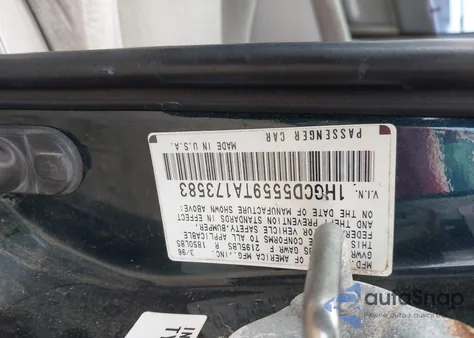 1996 Honda Accord Ex/Ex-R z USA, uszkodzony, nr VIN 1HGCD5559TA173583